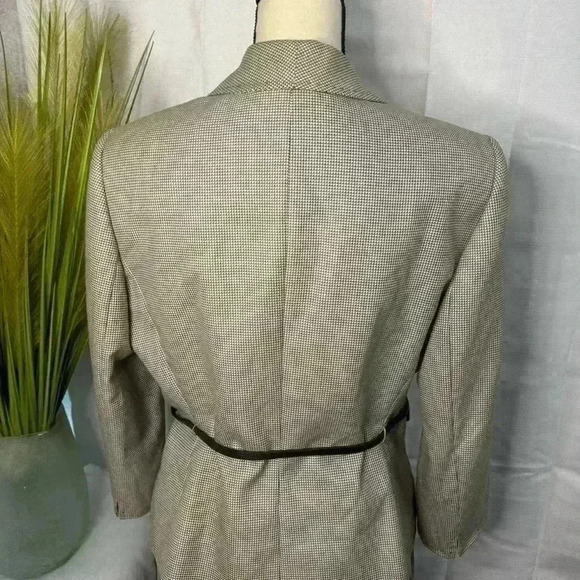 Tahari Arthur S Levine Skirt Suit Size 12 Classy Design Ruffled Skirt - Picture 6 of 12